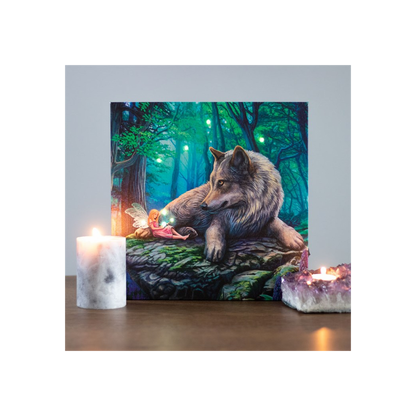 Fairy Stories Light Up Canvas Wall Print Plaque by Lisa Parker