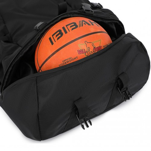 Kono Large Capacity Basketball Sports Fitness Backpack - Black | EQ2302