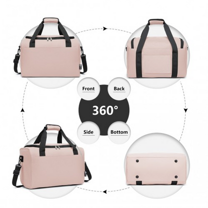 Kono Structured Travel Duffle Bag - Pink | Durable & Stylish