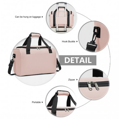 Kono Structured Travel Duffle Bag - Pink | Durable & Stylish