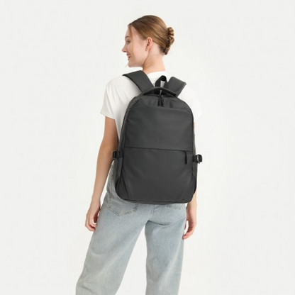 Kono Leisure Water-resistant Backpack with USB Charging Port - Black