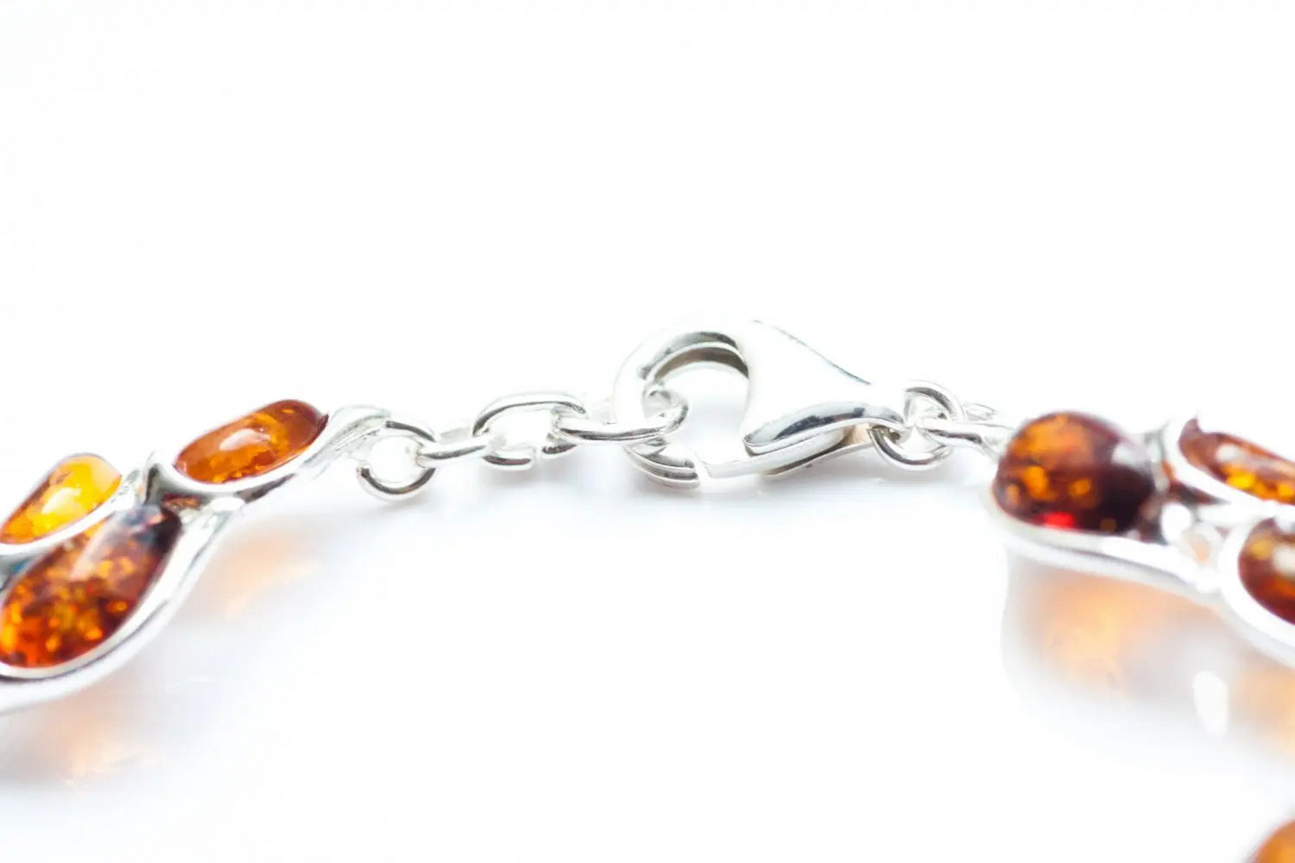 Amber Statement Leaf Link Bracelet