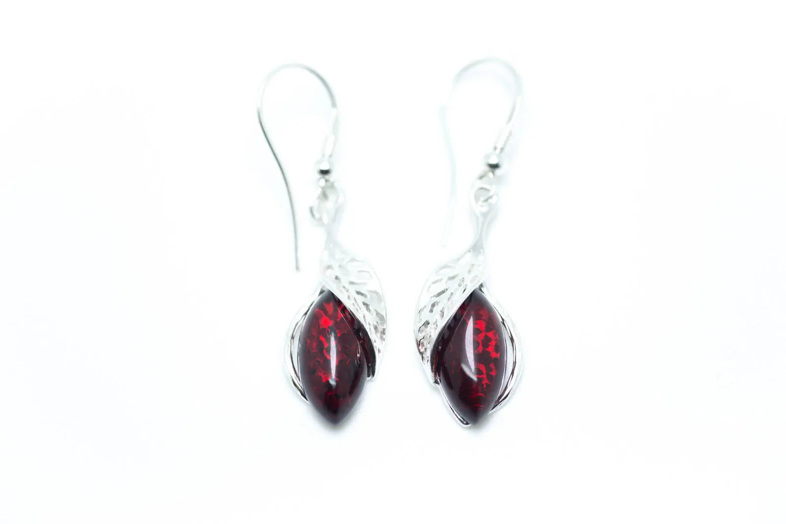 Fancy Top Cherry Dangle Earrings
