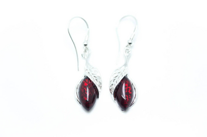 Fancy Top Cherry Dangle Earrings