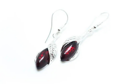 Fancy Top Cherry Dangle Earrings