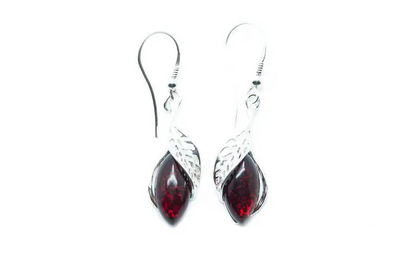Fancy Top Cherry Dangle Earrings