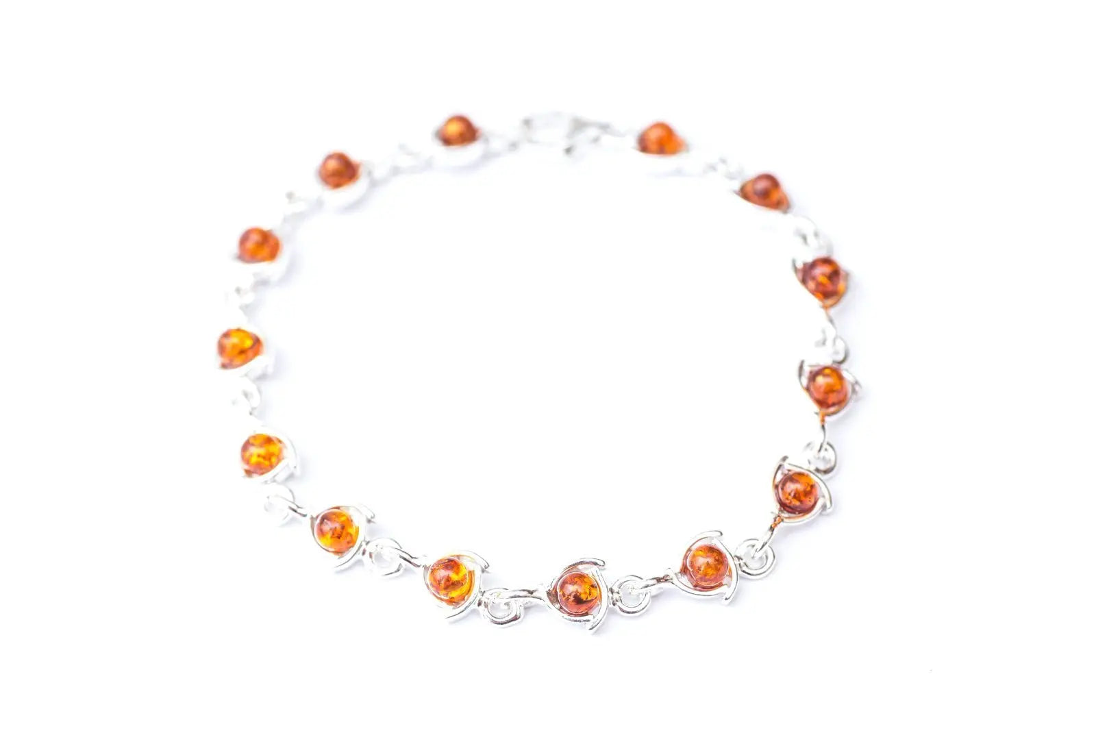 Fine Amber Link Bracelet