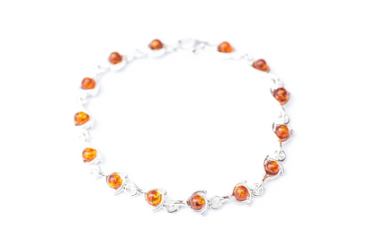 Fine Amber Link Bracelet