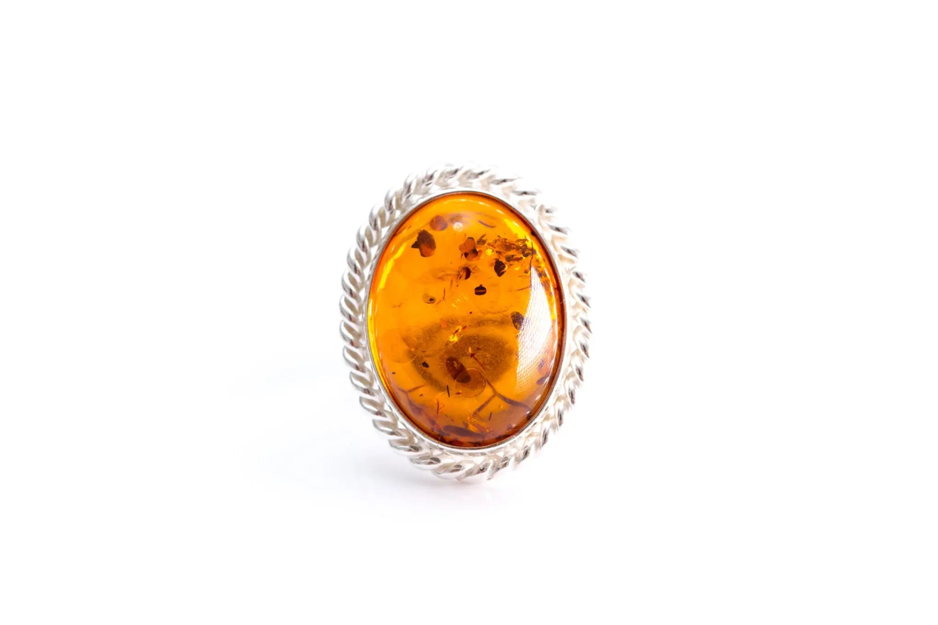 Amber Quintessence Adjustable Statement Ring