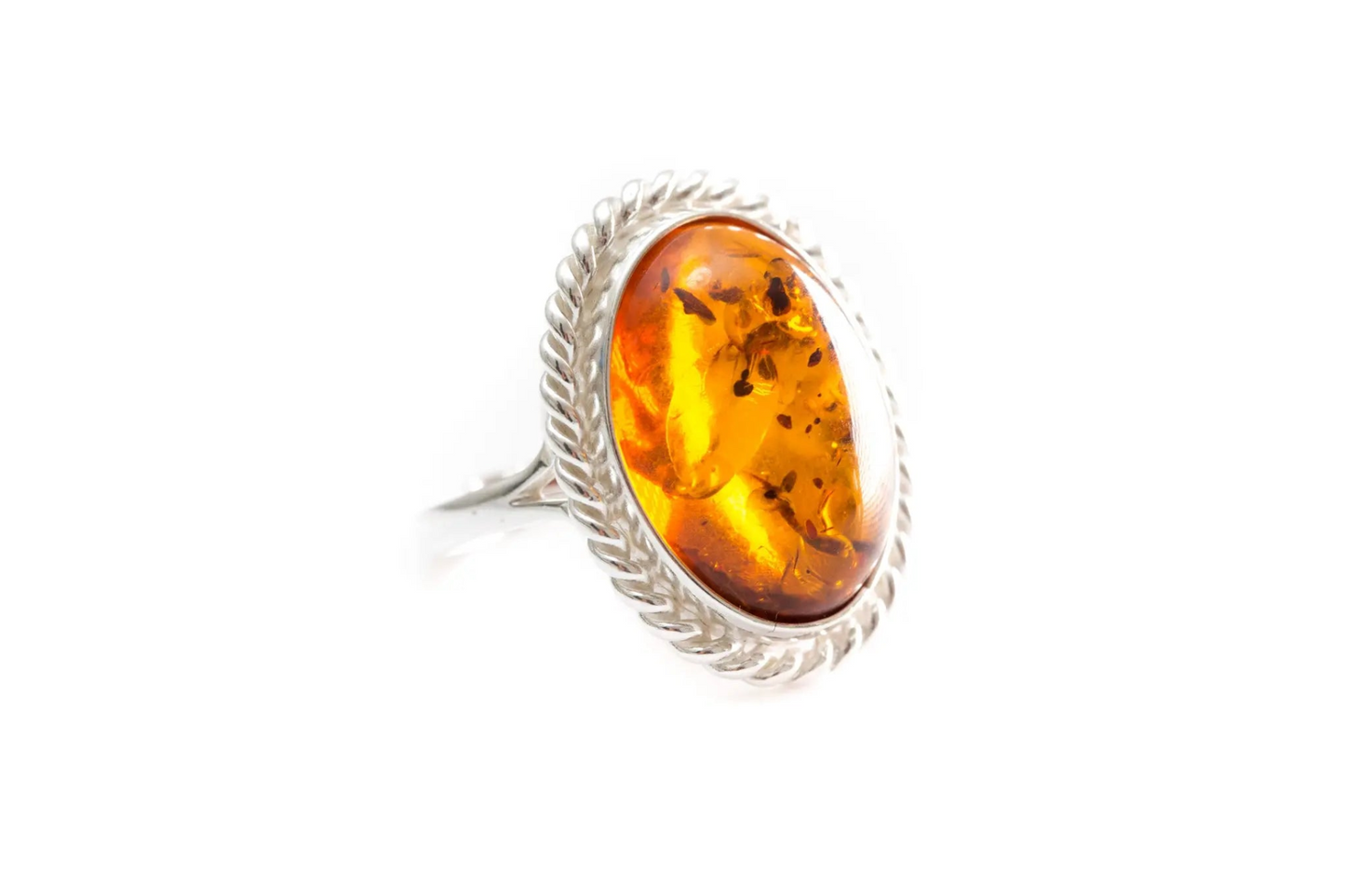 Amber Quintessence Adjustable Statement Ring
