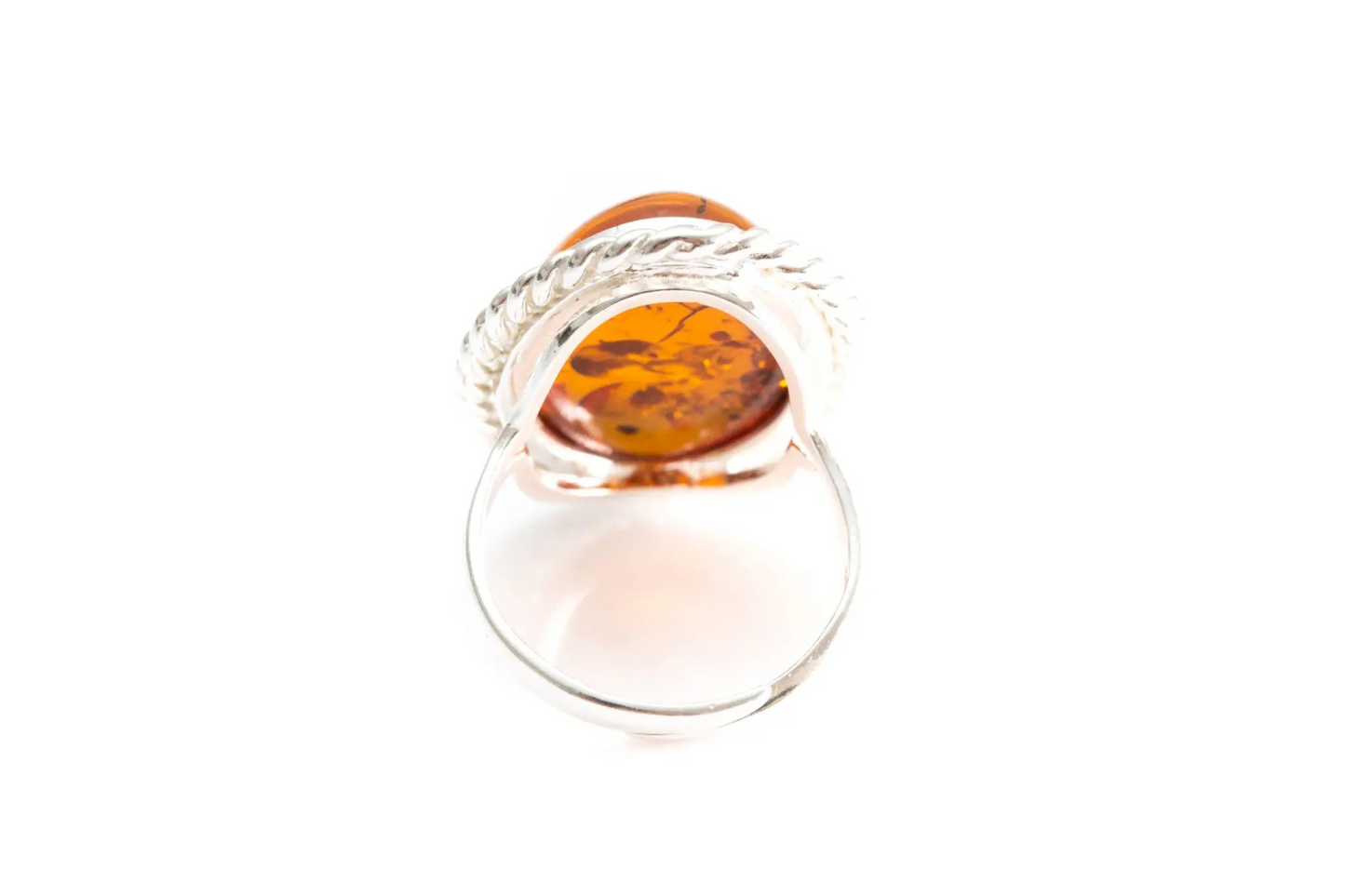 Amber Quintessence Adjustable Statement Ring