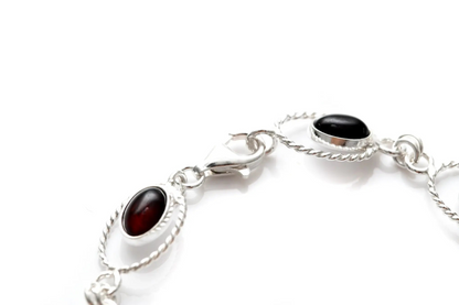 Cherry Red Quintessence Link Bracelet