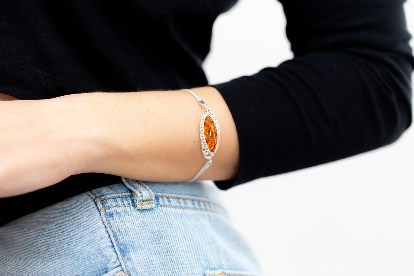 Celeste Amber Chain Bracelet