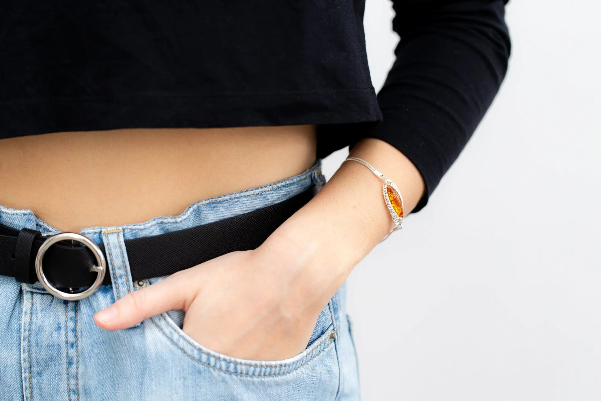 Celeste Amber Chain Bracelet