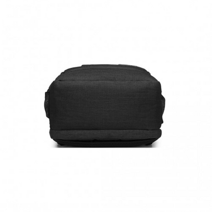 Kono Multi-Compartment Backpack with USB Port - Black | Water-Repellent, Anti-Theft, Padded Laptop Insert