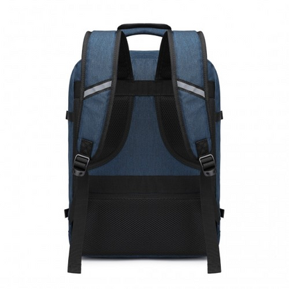 Kono Lightweight Cabin Bag - Travel Business Backpack in Navy | Fits 15.6" Laptop