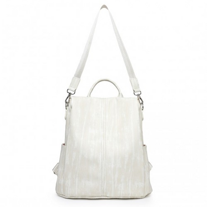 Miss Lulu Versatile Anti-Theft PU Leather Convertible Bag And Backpack - Beige | Style Meets Functionality