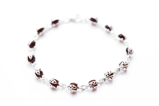 Cherry Red Ladybird Bracelet