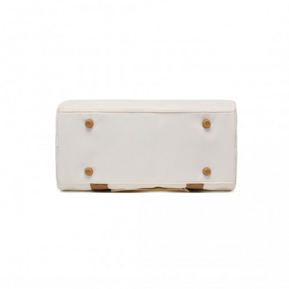 Kono Spacious Travel Storage Bag Handbag - Cream | Large Capacity, Versatile & Stylish