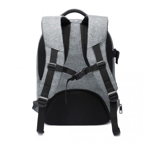 Kono Water Resistant Shockproof DSLR Camera Backpack - Light Grey