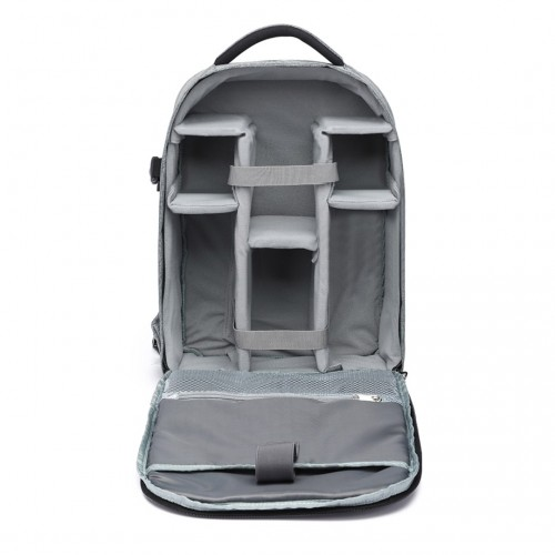 Kono Water Resistant Shockproof DSLR Camera Backpack - Light Grey