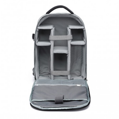 Kono Water Resistant Shockproof DSLR Camera Backpack - Light Grey