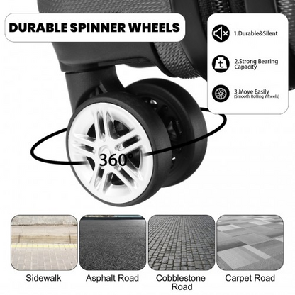 Kono ABS 16 Inch Sculpted Horizontal Design Cabin Luggage - Grey | Durable & Stylish Travel Companion