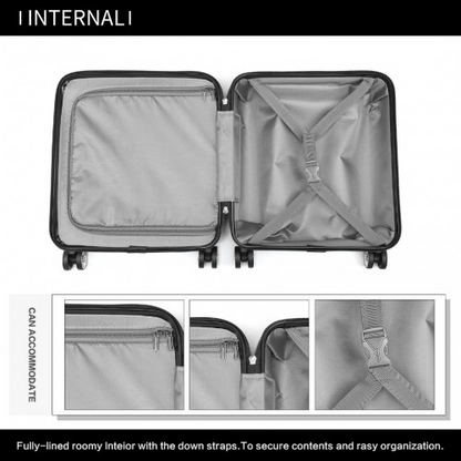 Kono ABS 16 Inch Sculpted Horizontal Design Cabin Luggage - Grey | Durable & Stylish Travel Companion