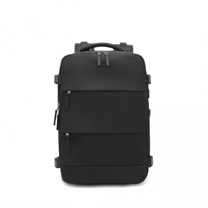 Kono Multi-Functional Breathable Travel Backpack With USB Charging Port And Shoe Compartment - Black
