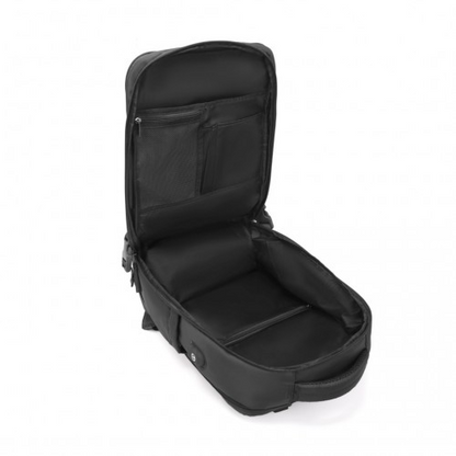 Kono Multi-Functional Breathable Travel Backpack With USB Charging Port And Shoe Compartment - Black