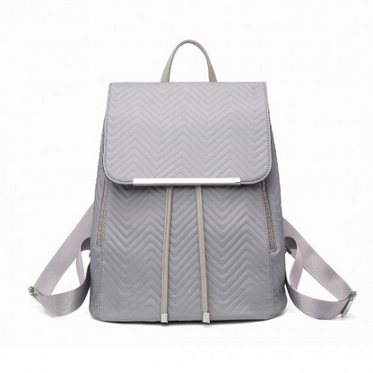 Miss Lulu Grey Lightweight Elegant Daily Backpack - Perfect for On-the-Go Women