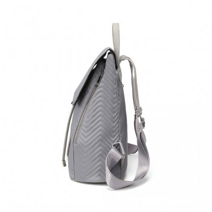 Miss Lulu Grey Lightweight Elegant Daily Backpack - Perfect for On-the-Go Women