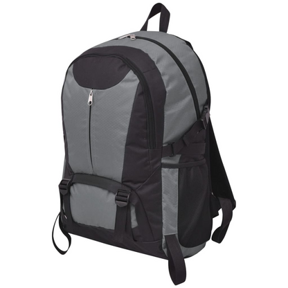 vidaXL Hiking Backpack 40 L Black and Grey | Durable & Water-Resistant Outdoor Backpack