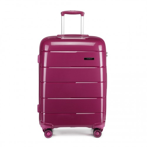 K1997L - KONO 24 INCH HARD SHELL PP SUITCASE - PURPLE