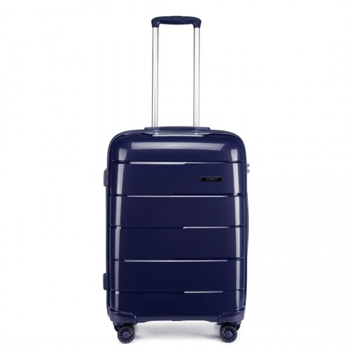 KONO 20 Inch Cabin Size Hard Shell Suitcase - Navy | Lightweight & Durable Travel Luggage