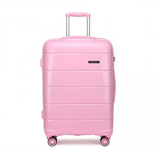 K1997L - KONO 24 INCH HARD SHELL PP SUITCASE - PINK
