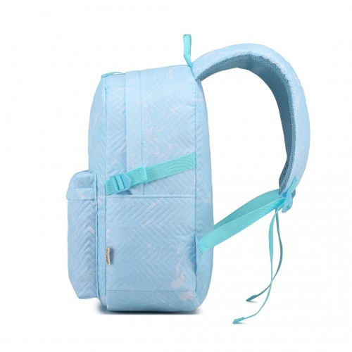 Kono Water-Resistant School Backpack with Secure Laptop Compartment - Blue, 15.4 Inch Laptop Sleeve, Spacious & Stylish for Commuting and Travel