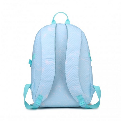 Kono Water-Resistant School Backpack with Secure Laptop Compartment - Blue, 15.4 Inch Laptop Sleeve, Spacious & Stylish for Commuting and Travel