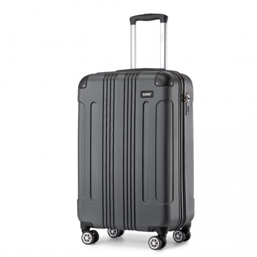 Kono 19 Inch ABS Lightweight Compact Hard Shell Cabin Suitcase Travel Carry-On Luggage - Grey