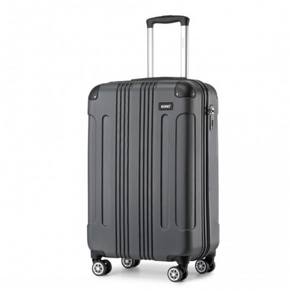 Kono 19 Inch ABS Lightweight Compact Hard Shell Cabin Suitcase Travel Carry-On Luggage - Grey
