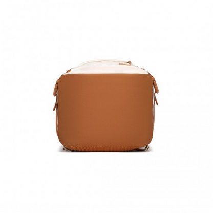 Kono Lightweight Cabin Bag - Water-Resistant Travel Business Backpack - Beige & Brown