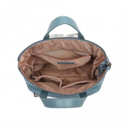 Miss Lulu Signature Style Backpack with Unique Details - Blue | Urban Elegance