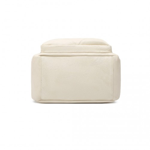 Miss Lulu Bowler Style Shoulder Bag - Beige And Brown | Stylish & Practical Handbag