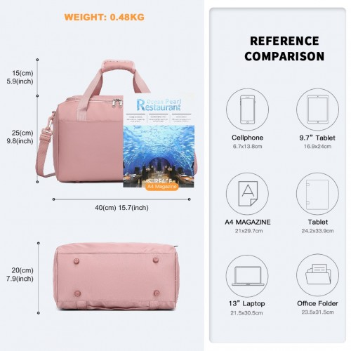 Kono Spacious Travel Storage Bag Handbag - Nude | Ideal for Modern Travelers