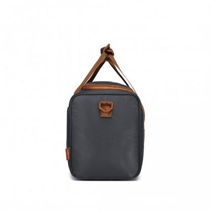 Kono Spacious Travel Storage Bag Handbag - Grey And Brown - Perfect for Modern Travelers