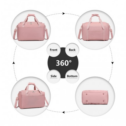 Kono ABS 28 Inch Sculpted Horizontal Design 2 Piece Suitcase Set With Cabin Bag - Nude