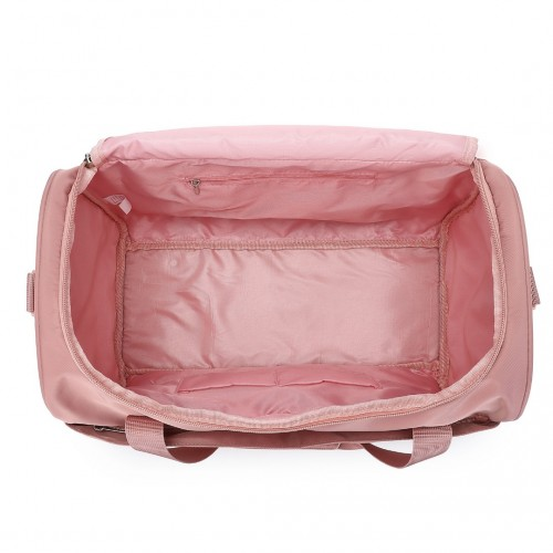 Kono ABS 28 Inch Sculpted Horizontal Design 2 Piece Suitcase Set With Cabin Bag - Nude