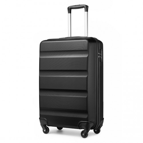Kono 19 Inch Cabin Size Carry On Suitcase - Lightweight ABS Hardshell with TSA Lock - Black