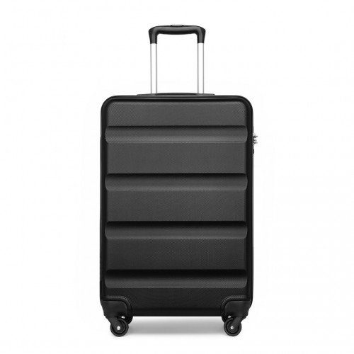 Kono 19 Inch Cabin Size Carry On Suitcase - Lightweight ABS Hardshell with TSA Lock - Black