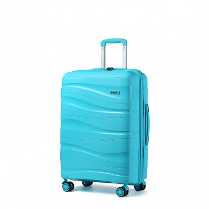 Kono 24 Inch Lightweight Hard Shell Suitcase with TSA Lock - Blue | K2094L